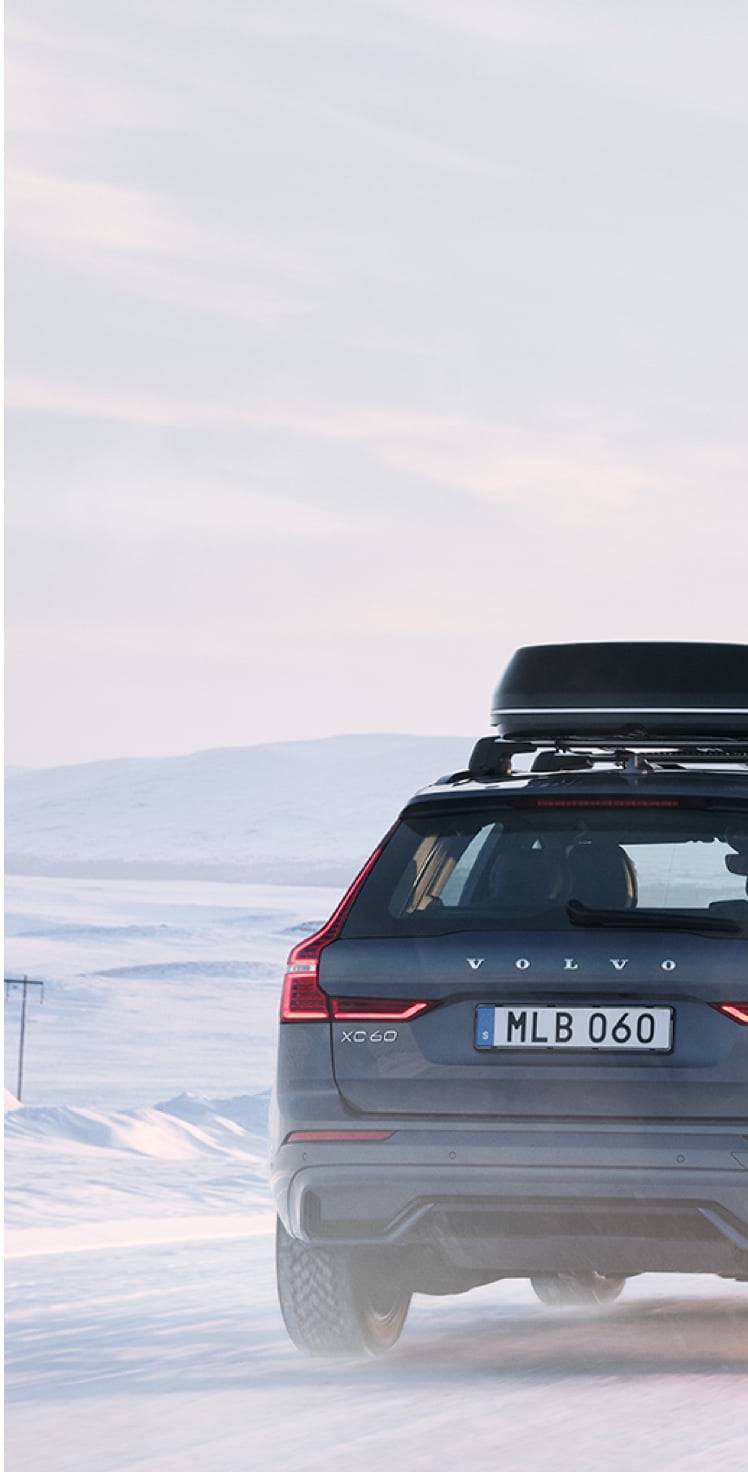 Volvo in Schneelandschaft